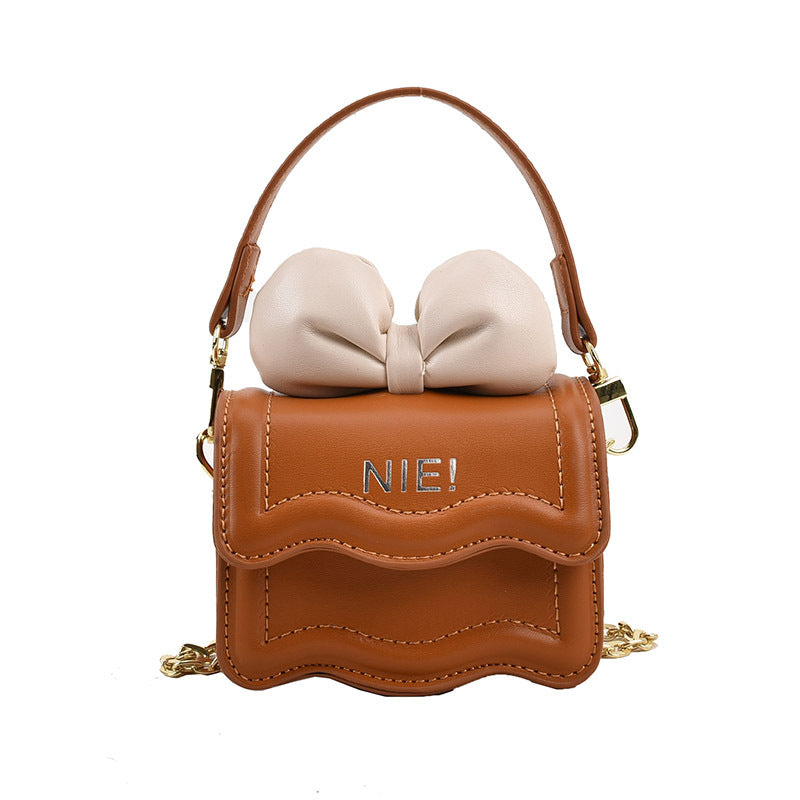 Kids Mini Shoulder Bag Bow Chain Crossbody Bag