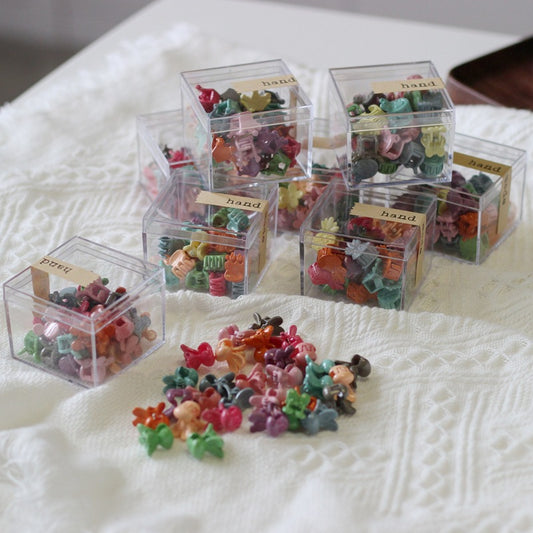 Children's Candy Color Hair Clips Set of 30