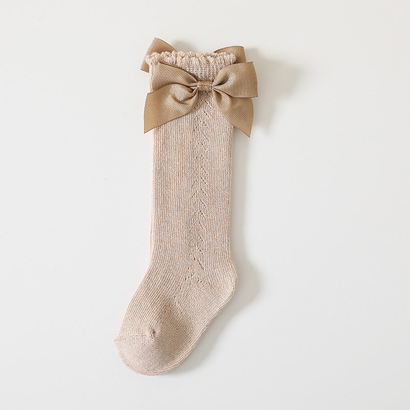 Princess Butterfly Bow Mid-Calf Socks for Girls