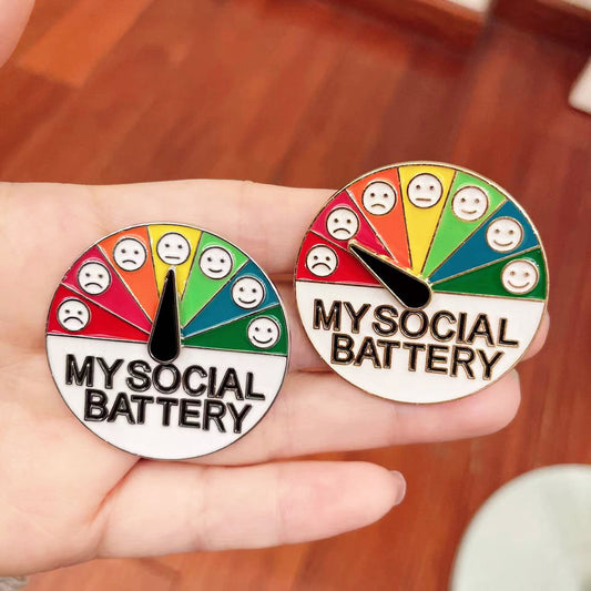 Social Energy Emotion Management Brooch Smiley Face Accessory