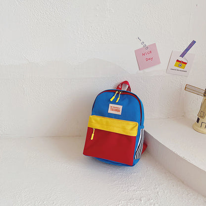 Kids' Colorful Canvas Backpack Lightweight School Bag