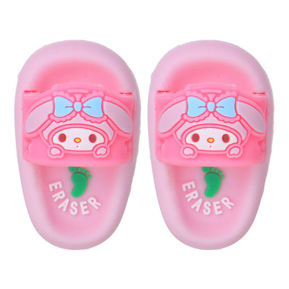 3D Slipper Erasers Cute Cartoon Clean Erase For Kids