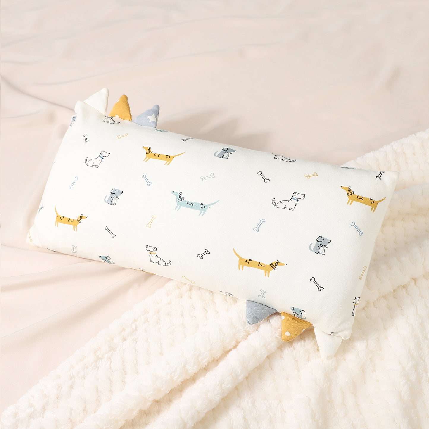 Pure Cotton Baby Comfort Pillow with Cute Design
