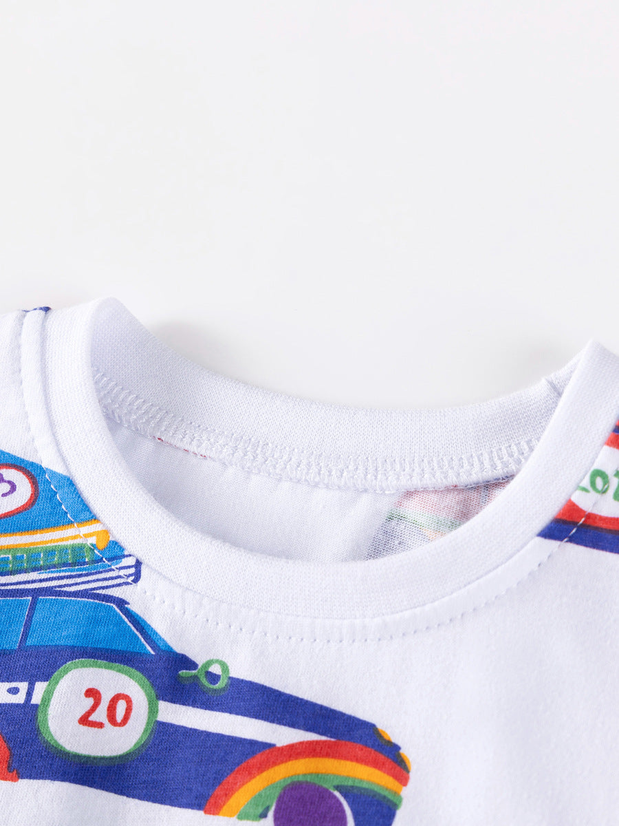 Trendy Cartoon Long Sleeve Kids T-Shirt