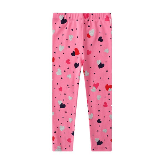 Embroidered Cotton Leggings for Girls Casual All-Season