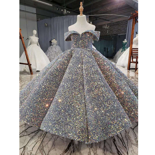 Girls' Sequin Tulle Dress for Special Occasions