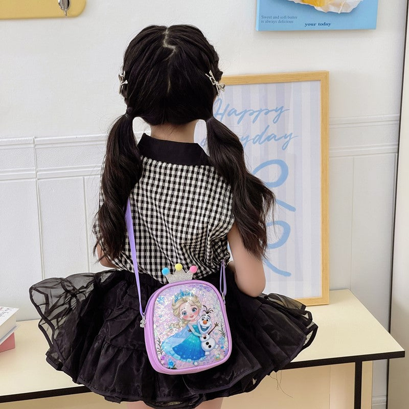Cute Mini Sequin Princess Crossbody Bag for Kids