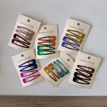 Colorful Resin Drop Children's Hair Clips