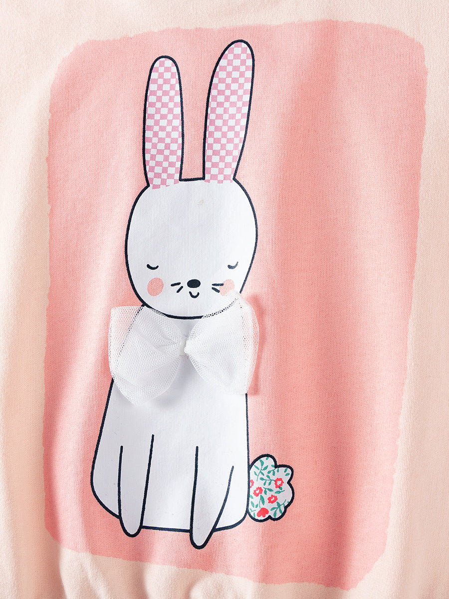 Cartoon Long Sleeve Hoodie for Girls Cotton Fall Outfit