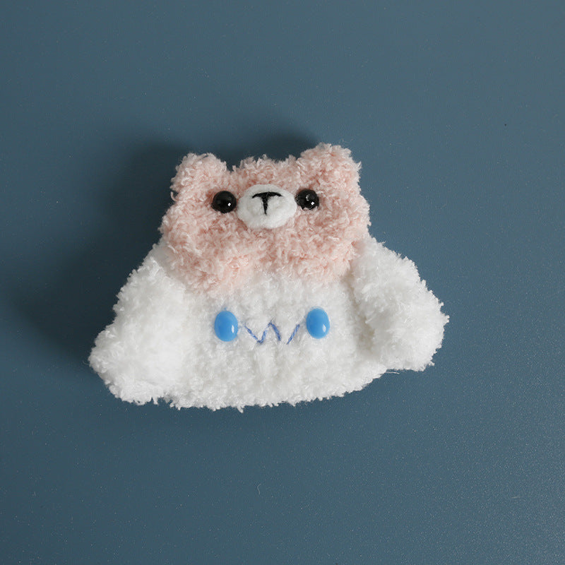 Cartoon Handmade Woven Hair Clips Adorable Kids Hair Accessories