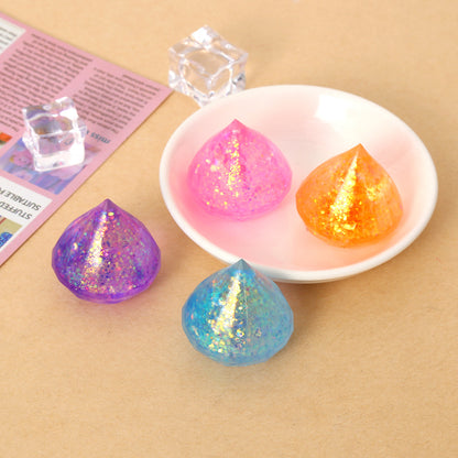 Mini Slow-Rebound TPR Ice Cube Squishy Sensory Fidget Toy