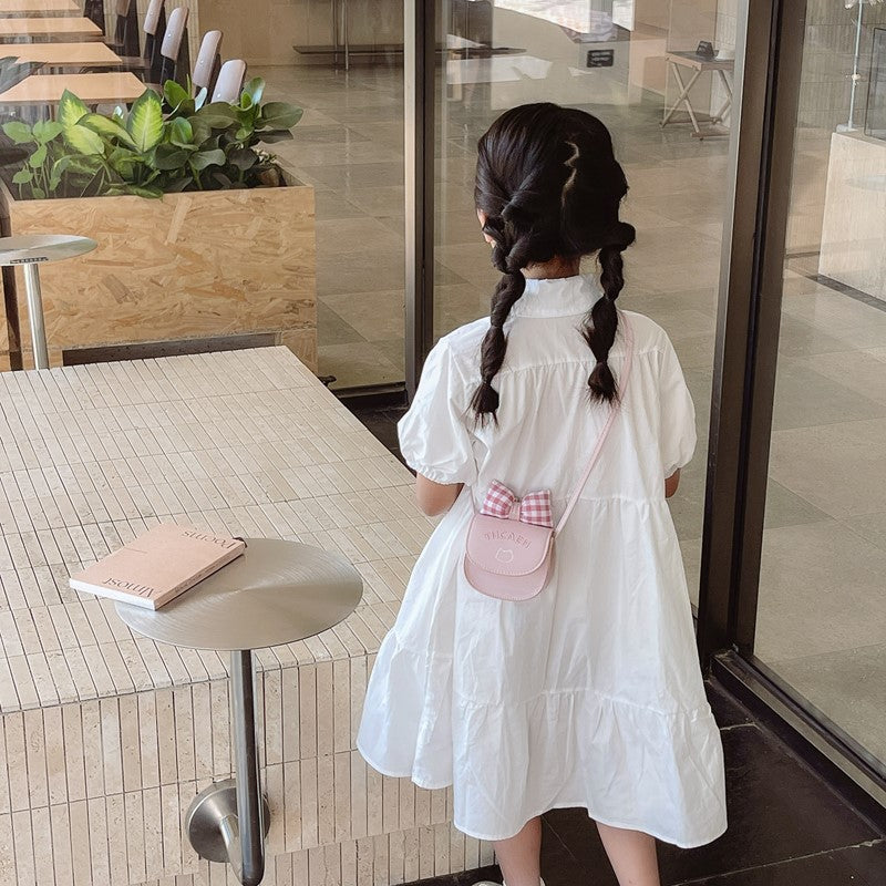 Trendy Mini Crossbody Bag with Cute Bow for Kids