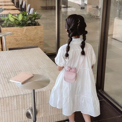 Trendy Mini Crossbody Bag with Cute Bow for Kids