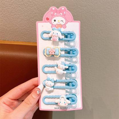 Cute Cartoon Dopamine Hair Clips for Girls - Princess Series Hair Accessories