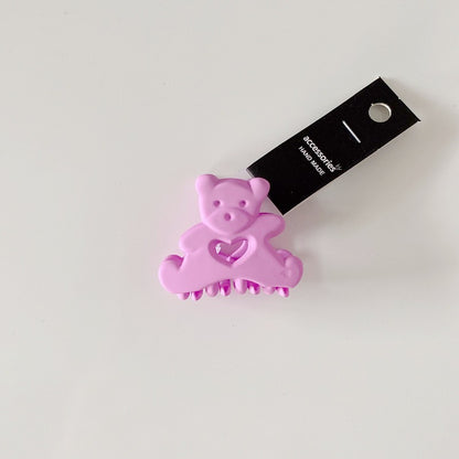 Cute Candy Color Bear Hair Clips for Girls