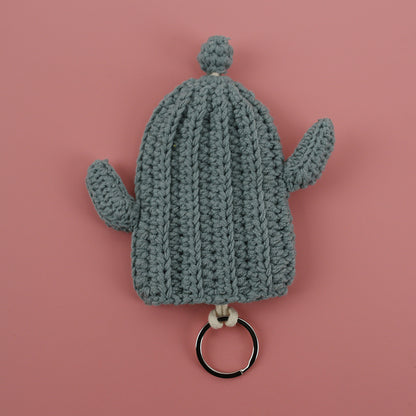 Handcrafted Cartoon Key Pouch Cute Duck Butt Knitted Key Holder