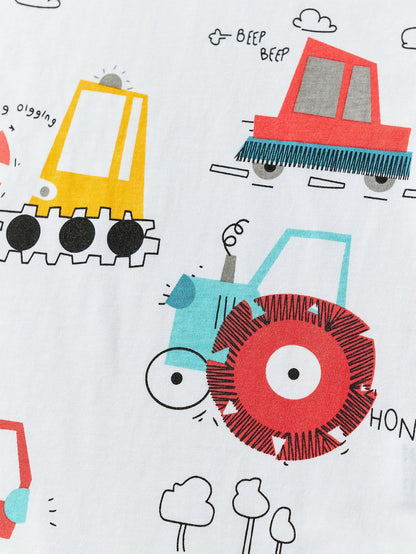 Little Bitty Boys' Summer T-Shirt Animal Cartoon Moisture-Wicking Casual Style