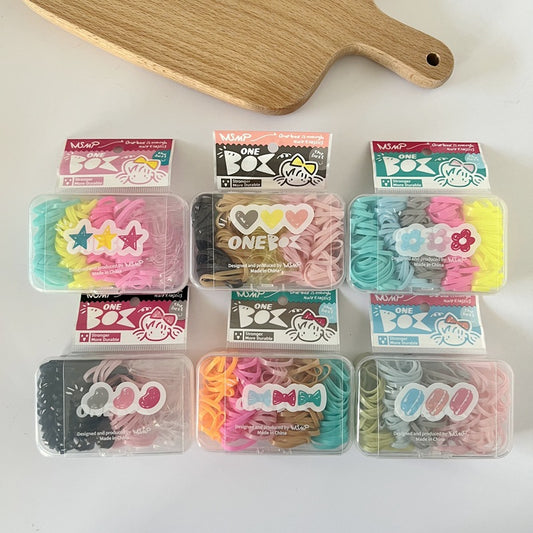 Colorful Children's Hair Ties Assorted Pack with Elastic Bands