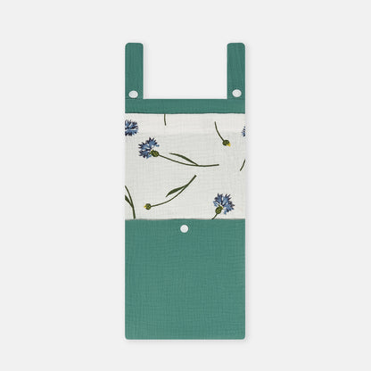 Cotton Baby Crib Storage Hanging Bag Multi-Functional Diaper Toy Organizer