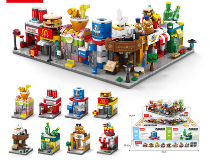City Buildings Modular Building Block Sets for Kids
