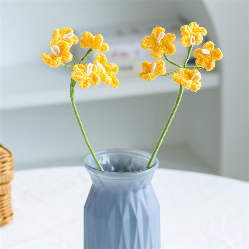Single Stem Dried Flower Rose Tulip Bouquet Decor