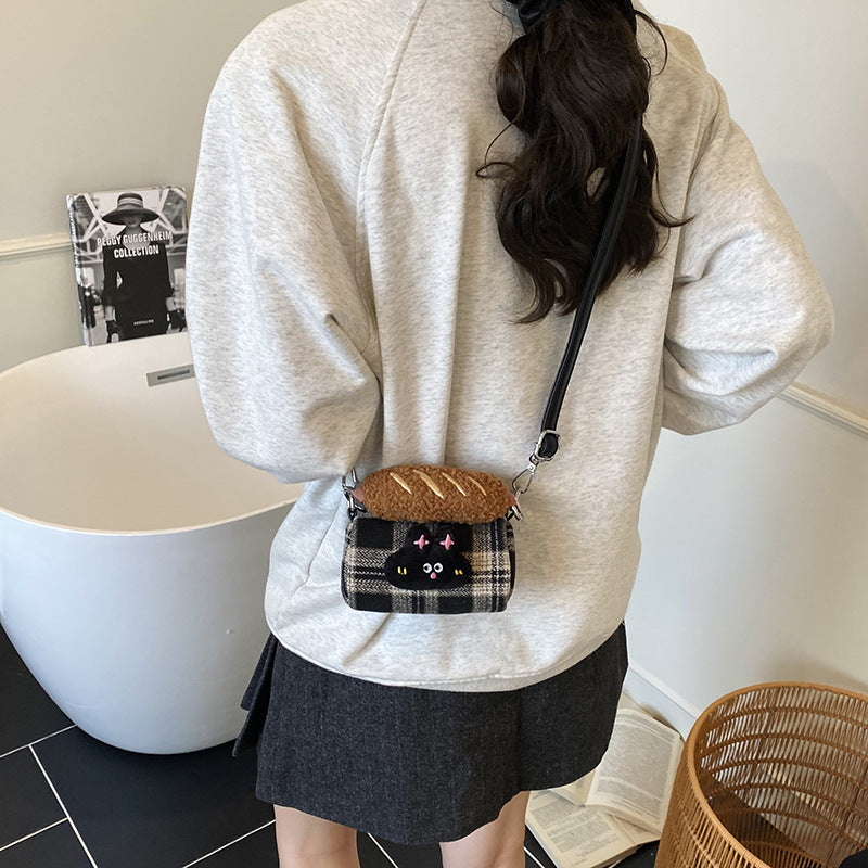Cute Cartoon Dog Plush Handbag Stylish Crossbody Bag for Kids