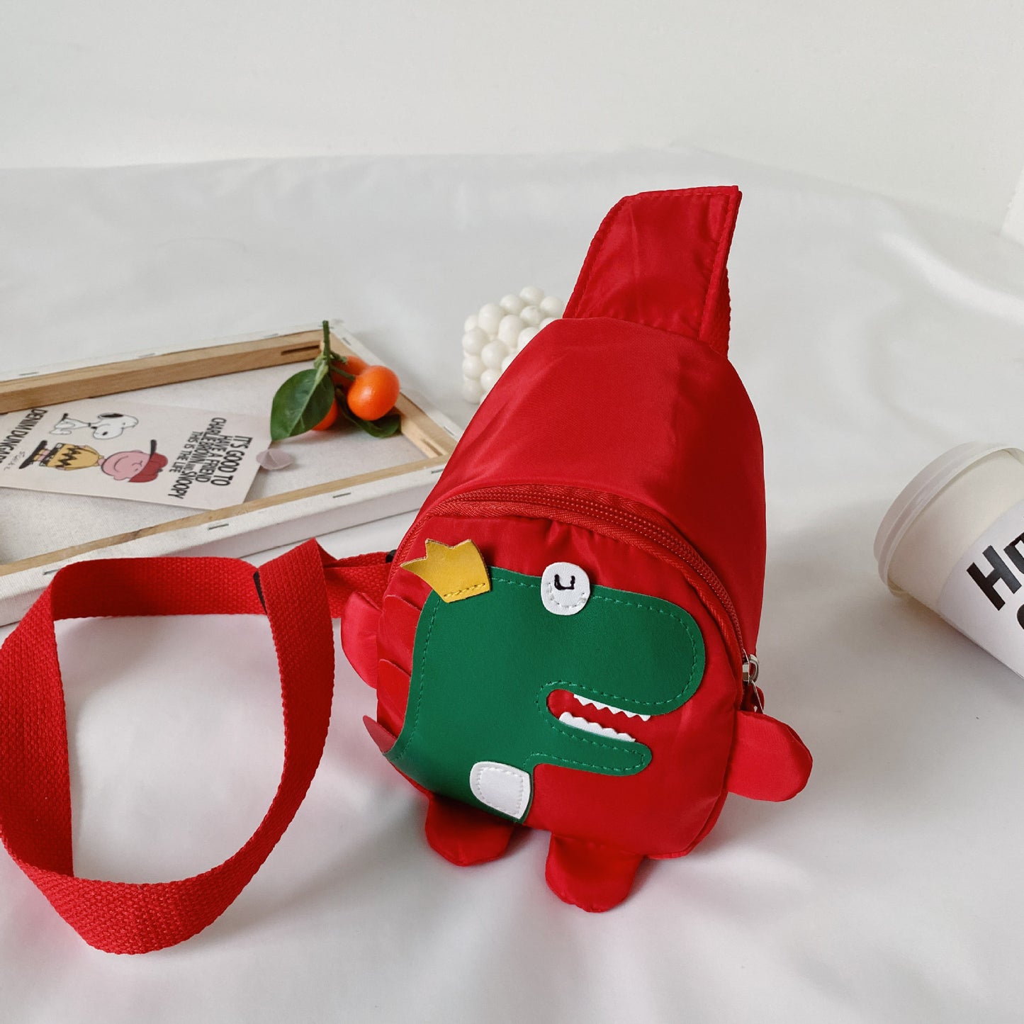 Cute Dinosaur Backpack Casual Crossbody Bag for Kids