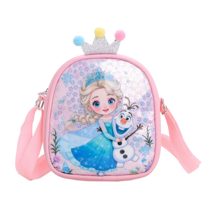 Cute Mini Sequin Princess Crossbody Bag for Kids