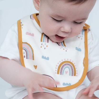 3-Pack Cartoon Baby Bibs Soft Cotton Waterproof Drool Bibs