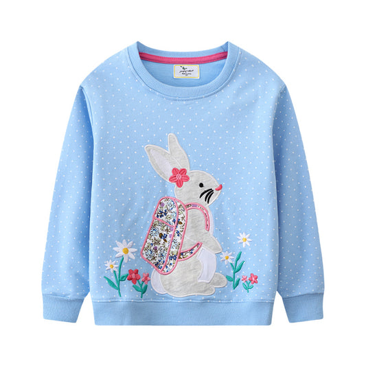 Kids Cartoon Sweatshirt Long Sleeve Pullover Top