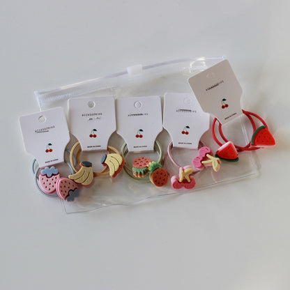 10-Pack Daisy Hair Ties for Girls - Soft Non-Damaging Kids Hairbands