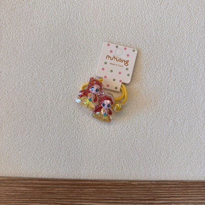 Cartoon Princess Hair Ties for Kids - Cute Elastic Hair Bands