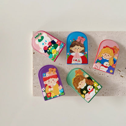 Kids' Cartoon Bear Hair Clips Acrylic Duckbill Clips for Girls