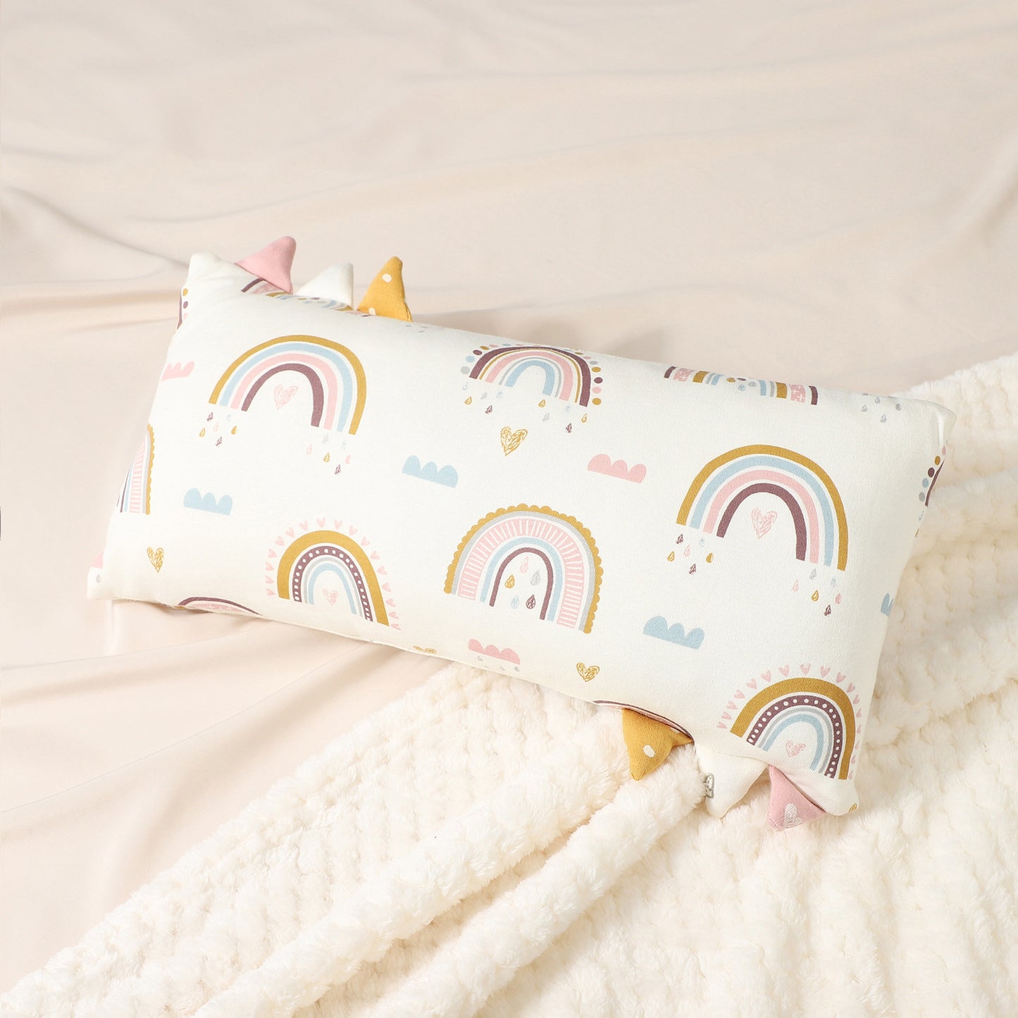 Pure Cotton Baby Comfort Pillow with Cute Design