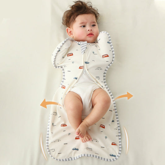 Cotton Surrender Style Baby Sleep Sack Blanket with Cartoon Design