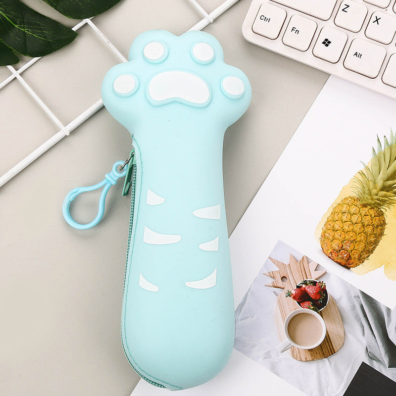 Silicone Cat Paw Pencil Case Cute School Gift