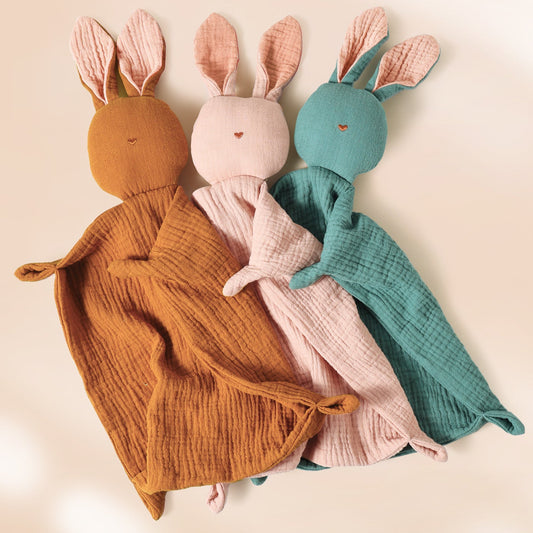 Cartoon Bunny Comforter Blanket Cotton Soft Baby Lovey