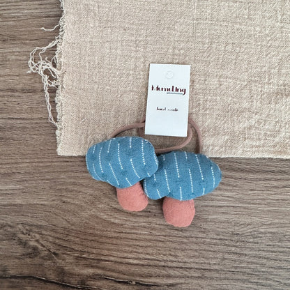 Cute Fabric Mushroom Hair Ties for Kids