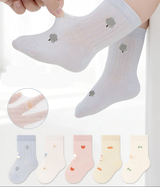 Cartoon Cotton Baby Socks Breathable Ankle Socks for Kids