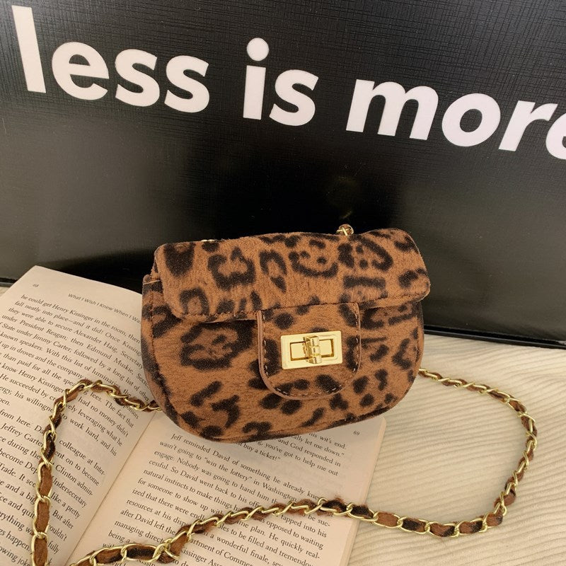 Trendy Velvet Mini Crossbody Bag for Kids