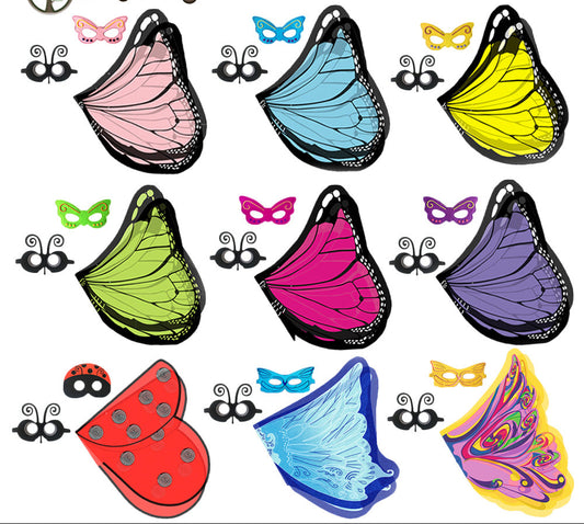 Children's Angel Butterfly Wings Costume Cloak
