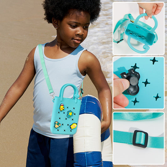 Silicone Hole Bag Custom Phone Crossbody Beach Tote