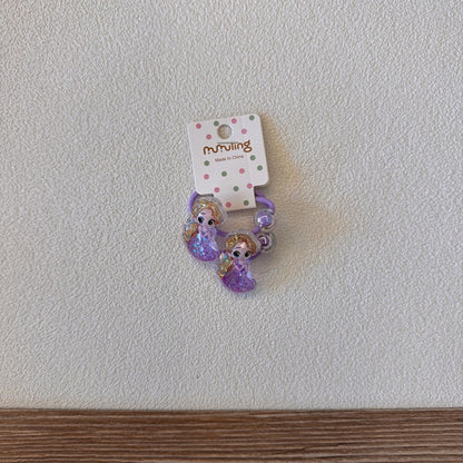 Cartoon Princess Hair Ties for Kids - Cute Elastic Hair Bands