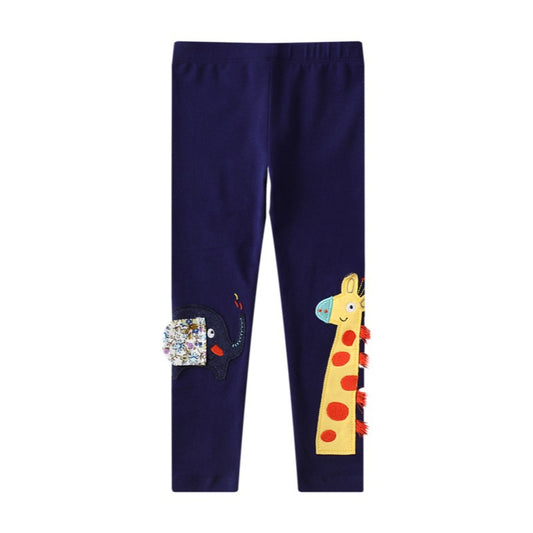 Girls' Knit Leggings Casual Cotton Trousers
