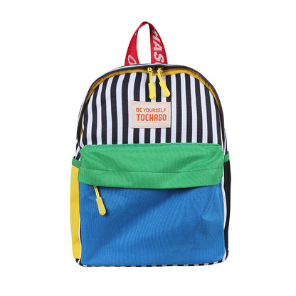 Kids' Colorful Canvas Backpack Lightweight School Bag