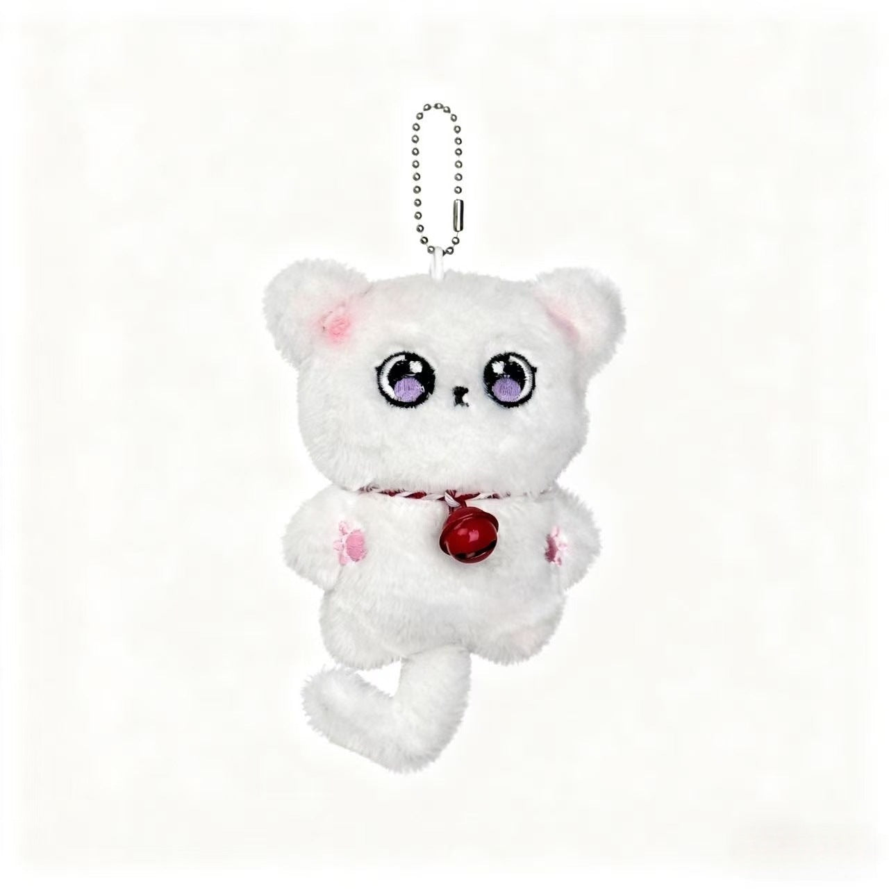 Cute Plush Siamese Cat Keychain Pendant for Bags