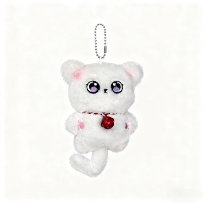 Cute Plush Siamese Cat Keychain Pendant for Bags