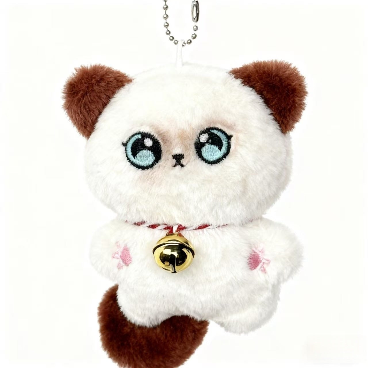 Cute Plush Siamese Cat Keychain Pendant for Bags