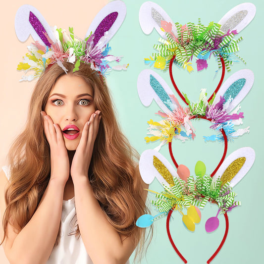 Easter Bunny Ears Headband Colorful Festival Accessories