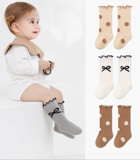 Princess Socks With Bow Design Cute Cotton Baby Socks